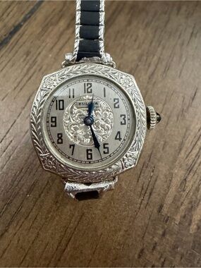 Vintage antique art deco Boluva filigree Ladies Watch with Bracelet